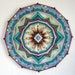 Finding Heart, 24 inches, 12 sided, all wool Ojo de Dios mandala