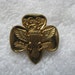Vintage Gold Tone Girl Scouts America.Trefoil symbol Brooch Pin