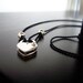 Silver Heart Necklace - Personalize - Lock Me Up - Commitment Jewelry - Working Heart Padlock Necklace - Black Cord - Customizable