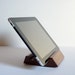 New iPad Stand, Dark Cherry Hardwood, Tablet Holder
