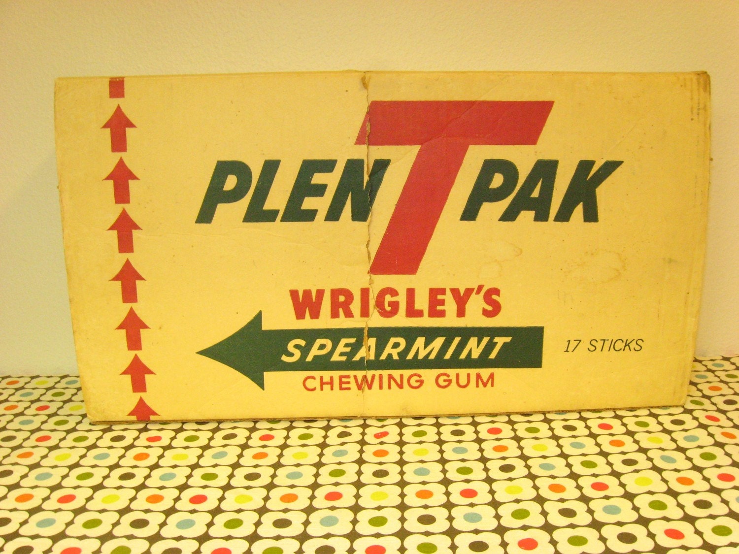 Vintage Plen T Pak Wrigley's Spearmint Chewing Gum