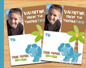 Dinosaur Printable Valentines Day Cards for Kids - DIY Il_170x135
