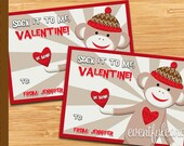 Sock Monkey Valentine - Printable Valentines Day Cards Il_170x135