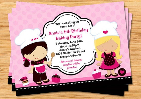 Baking Party Invitations 8