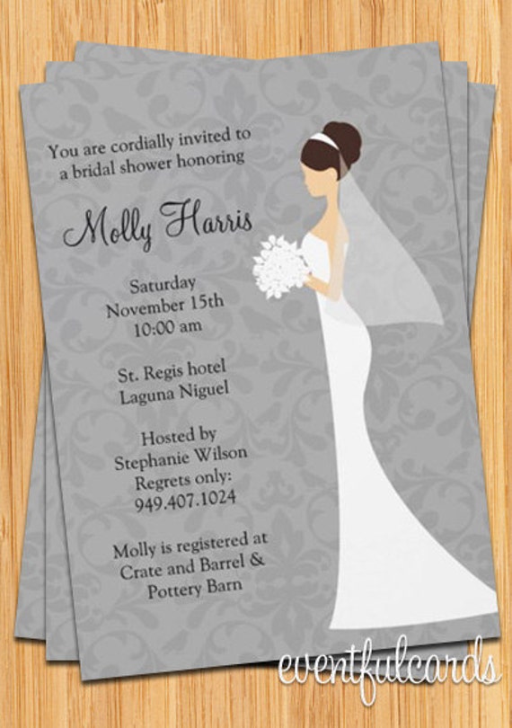 Damask Bridal Shower Invitation Il_570xn