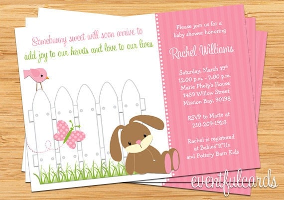 Free Bunny Baby Shower Invitations 10