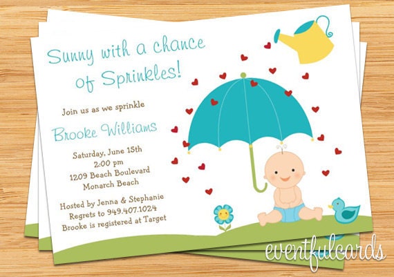 when baby shower send to invitations Sprinkle similar to Shower Invitation (Also Boy for Baby Items