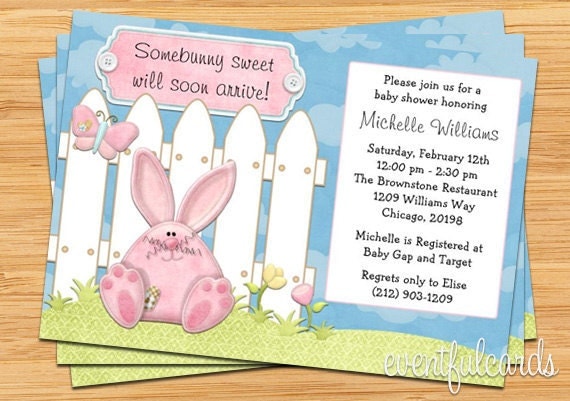 Free Bunny Baby Shower Invitations 5