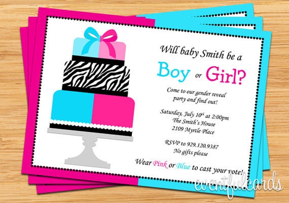 Gender Reveal Party Invitations 9