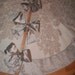 Reserved for Cheryl Vaughn 56" Anthropologie Inspired Silver Shimmering Velvet Christmas Tree Skirt 2012 Collection READY TO SHIP