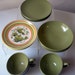 Vintade Oneida Green Melamine Brunch Set