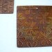 Embossed Daisies TAGS 27mm Heavy Patina Finish Brass TRINITY BRASS (2pcs)