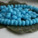 Faceted Rondelle Beads Czech Glass Beads Fire Polished Tiny Spacers 2X3mm Opaque Blue (50pcs) NEW