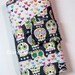 Bonehead Skulls and Hearts & Dots Crochet Hook Case / Organizer with Zipper Pocket