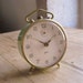 Reserved for KOOSHKA - Very pretty French vintage Japy alarm clock in good working order, pale green