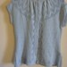 Vintage Duet powder blue short sleeved sweather