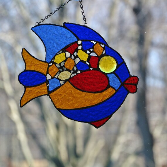 Items similar to Multi Color Fish on Etsy