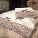 Pair of Cotton Spring PILLOWCASES, Quality Handmade, fits Reg/Queen Size bed pillows, Lavendar Flowers, Eyelet Trim,READY to SHIP