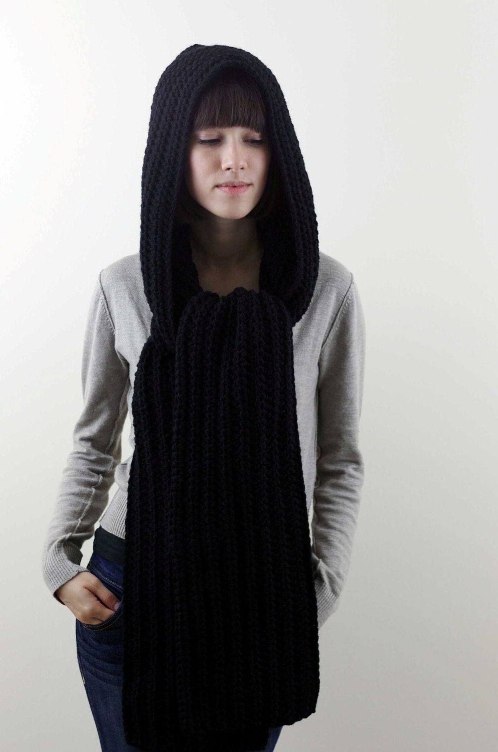 womens hooded scarf