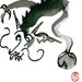 Year of the Dragon 2012 Zen Art Original Painting for the Chinese New Year