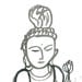 Zen Brush Buddha Original Fine Zen Art Sumi Ink Painting
