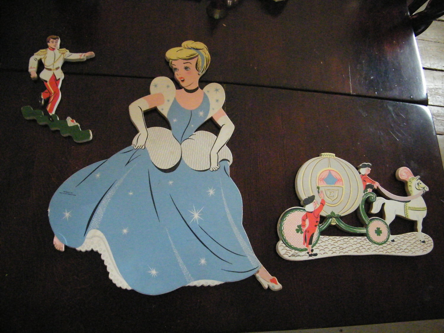 1960's Vintage Disney Cinderella Bedroom Wall Art