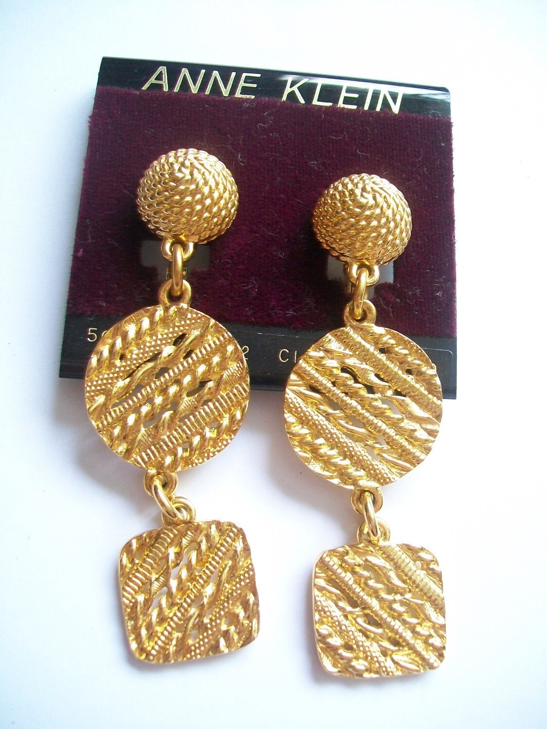 Vintage Anne Klein ClipOn Earrings