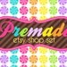Sweet Rainbow Lollipops- Premade Etsy Set