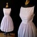 Sweet 1950's Lanz Original lavender gingham summer sun dress with white lace embroidery vlv spring rockabilly - size Medium to Large