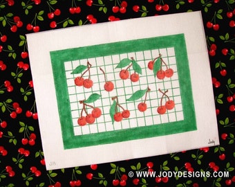 Cherry Needlepoint - Jody Designs