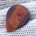 Custom Wood Guitar Pick - Handmade Exotic Amboyna Burl, Cocobolo, and Walnut - Premium Guitar Pick