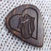 Tribute to The Rolling Stones Custom Wood Guitar Pick - Handmade Exotic Caribbean Rosewood