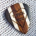 Handmade Custom Engraved Exotic Wood Guitar Pick - Dual Design - Premium Guitar Pick