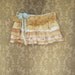 custom listing for CAZ - Vintage Creme Brulee Ruffled Boy Shorts / Bootie Shorts