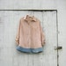 oversized - Funky Earthy Tattered 'Bayou Boho' Mini Dress / Tunic in Creme Brulee