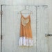 COUPON code SaLE Funky Slip Dress / Eco Vintage Dress / Tattered Artsy Slip Dress