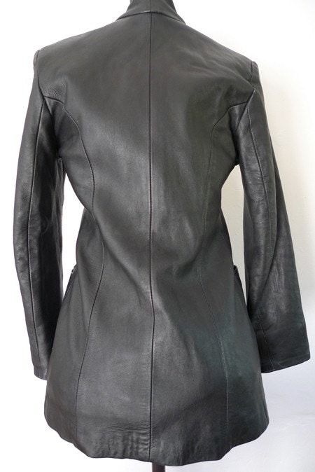 vintage versace leather jacket