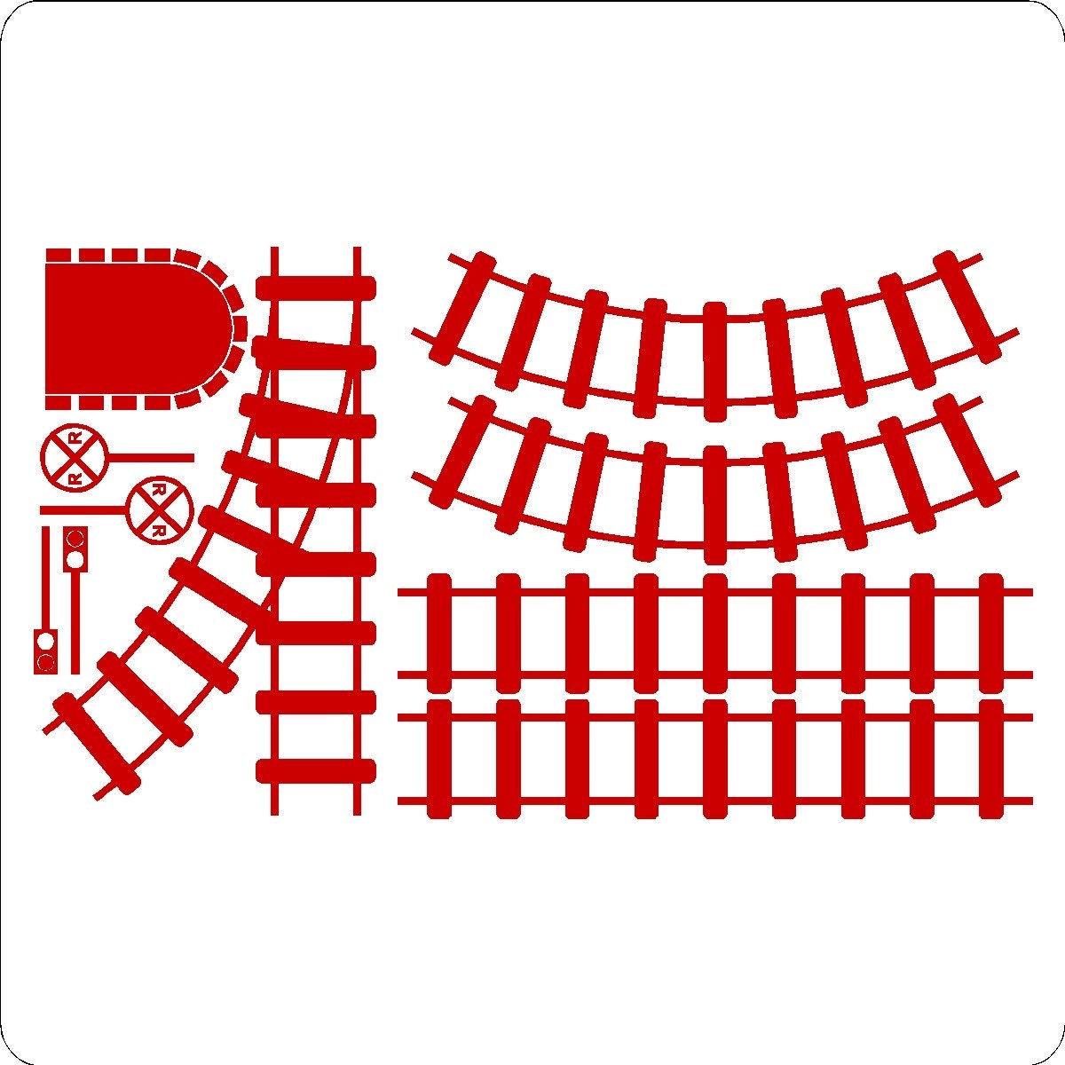 Train Track Wall Decals Removable Wall Stickers Train Track