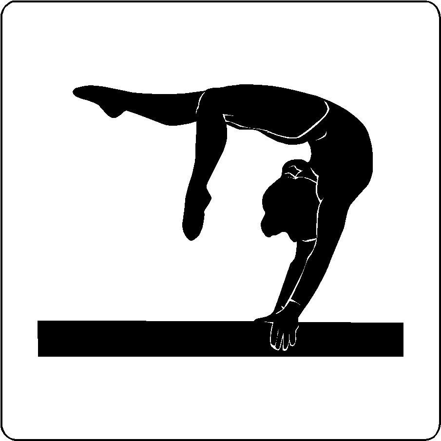 Gymnastic Wall Decal Removable Gymnast Wall Sticker