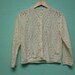 Vintage White Daisy Cardigan