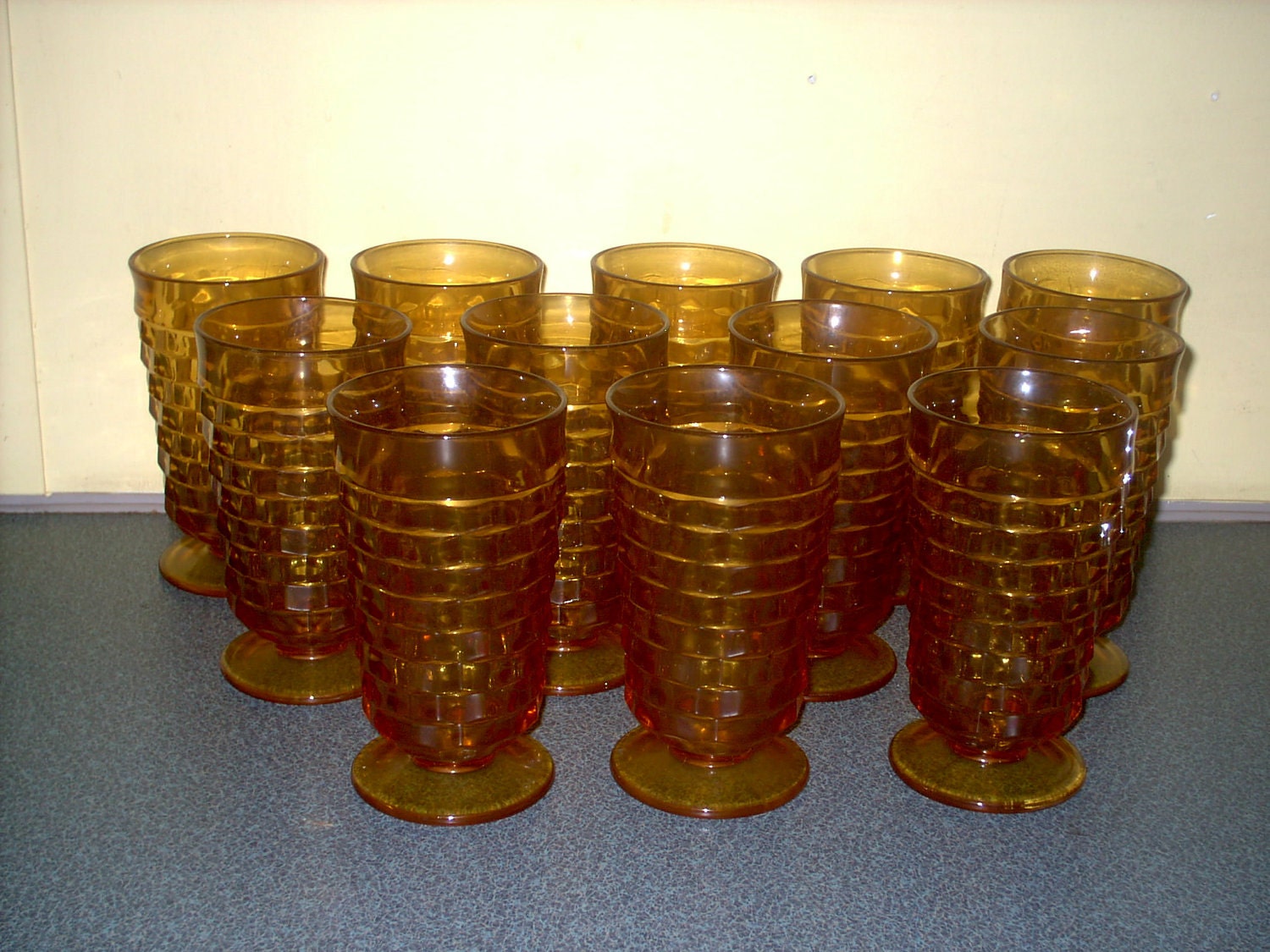 amber glassware set