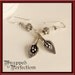 Calla Lily Silver Earrings Modern Elongated Blooms with Bali STERLING SILVER Flower Wedding Bride Dangle