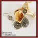 Bohemian Silver Tone Teardrop Earrings / Topaz Crystal / Boho Ethnic Southwest Gypsy / Long Dangle / Allergy-Free Surgical Steel Ear Wire