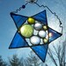 SaLe StAiNeD GlAsS ArT SuNcAtChEr FoLLoW YoUr StAr in BlUe and YEllOw