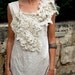 RESERVED MADE to ORDER - Sea Shore Dress. Unusual Textured Dress. Unconventional Wedding Dress. Experimental clothing, by RawHemline on etsy