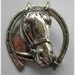 Vintage Sterling Silver Horse In Horseshoe Brooch Signed Danecraft