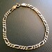 Italian Sterling Silver Bracelet with Figaro Links