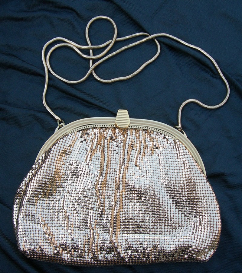 gold glomesh purse