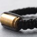 Men Braided Bracelet Brass Bullet