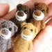 A set of 4 miniature bears - for a reduced price